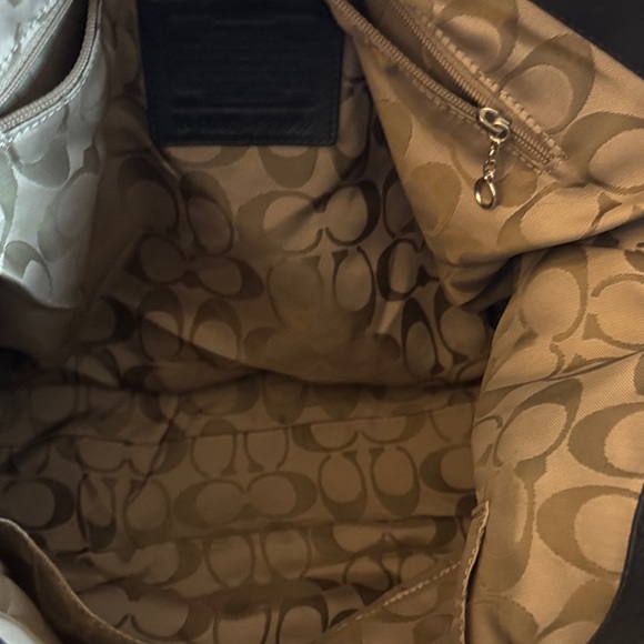 Coach Black Pebbled Leather Hobo Bag - Picture 6 of 8